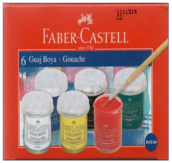 Faber-Castell 6'lı Guaj Boya ürün görseli