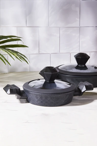 Karaca BioDiamond Antibakteriyel Kulp İndüksiyon Tabanlı 6 Parça Sahan Seti - Resim 10