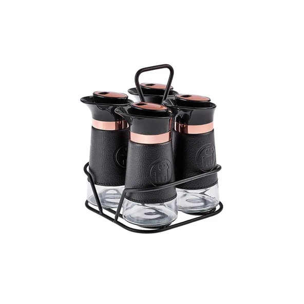 KARACA LATİN DERİ 4LÜ LINE  BAHARAT TAKIMI - Resim 5