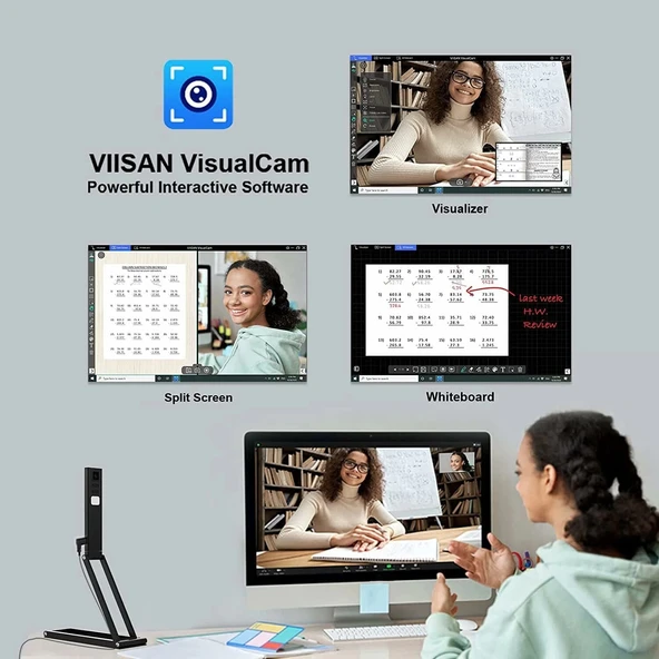 VIISAN P4U 13MP 4K UHD Belge Kamerası ve Web Kamerası - Resim 4