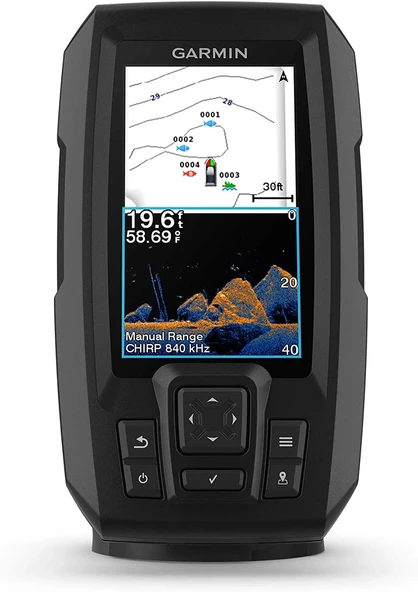 Garmin 010-02550-00 Striker Canlı 4cv, 4 inç Renkli Balık Bulucu - Resim 2
