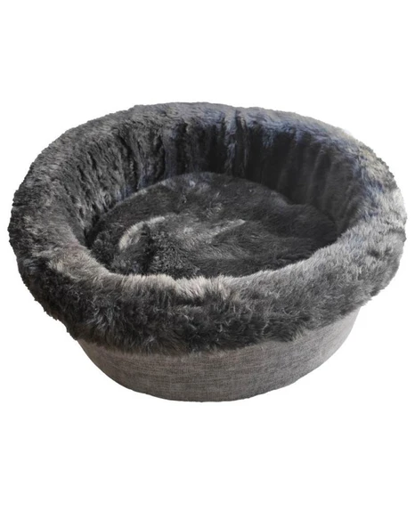 La Vista Lüx Kedi, Küçük Köpek Simit Yatak FÜME 45 cm ürün görseli 1