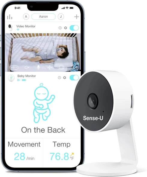 Sense-U HD Video Bebek Monitörü 1080P HD, FSA ve HSA'ya Uygun ürün görseli