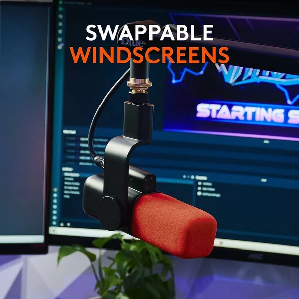 Blue Sona Aktif Dinamik XLR Yayın Mikrofonu - Resim 4