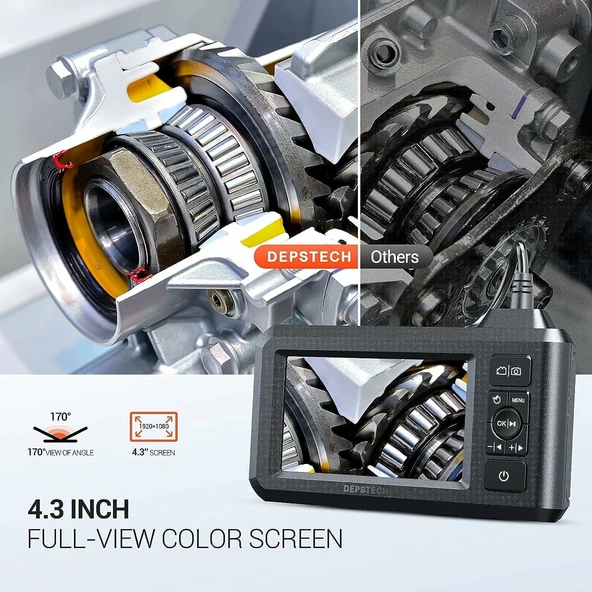 DEPSTECH Endüstriyel Endoskop, 5.5mm 1080P HD Siyah - 5m - Resim 4