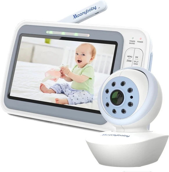 Moonybaby 5" 720p HD Bebek Monitörü, Uzaktan Eğim Kameralı ürün görseli