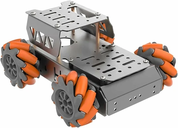 LewanSoul Mecanum Tekerlek Şasi Araç Kiti - TT Motor İle - Resim 2