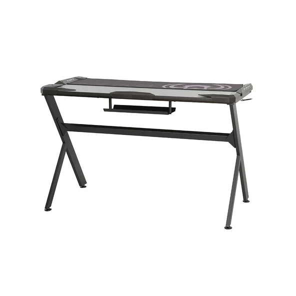 Ryze Extreme Karbon Fiber RGB Oyuncu Masası - Siyah 120x60x76 cm - Resim 5