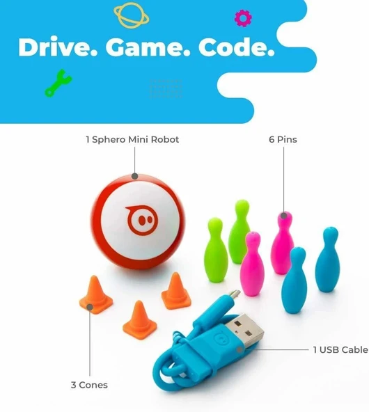 Sphero Mini (Kırmızı) Uygulama Destekli Programlanabilir Robot Topu - Resim 2