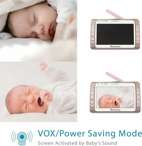 Moonybaby 5" Uzun Menzilli 2 Kameralı Bebek Monitörü, WiFi Gerekmez - Resim 3