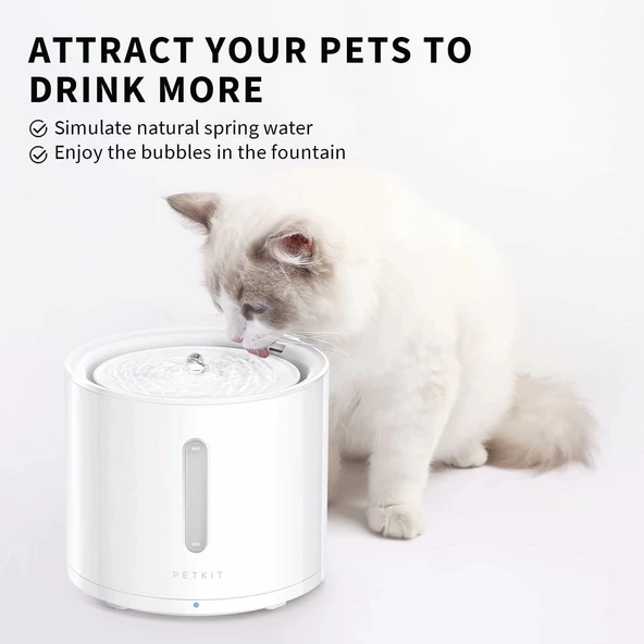 PETKIT EVERSWEET Solo 2 Köpek Kedi Kablosuz Pompalı Su Çeşmesi - Resim 2