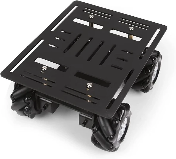 LewanSoul Mecanum Şasi Araç Kiti - Alüminyum Alaşımlı Çerçeve - Resim 2