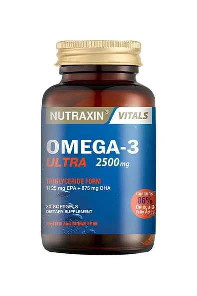 Nutraxin Omega 3 Ultra 2500 mg 30 Kapsül ürün görseli 1