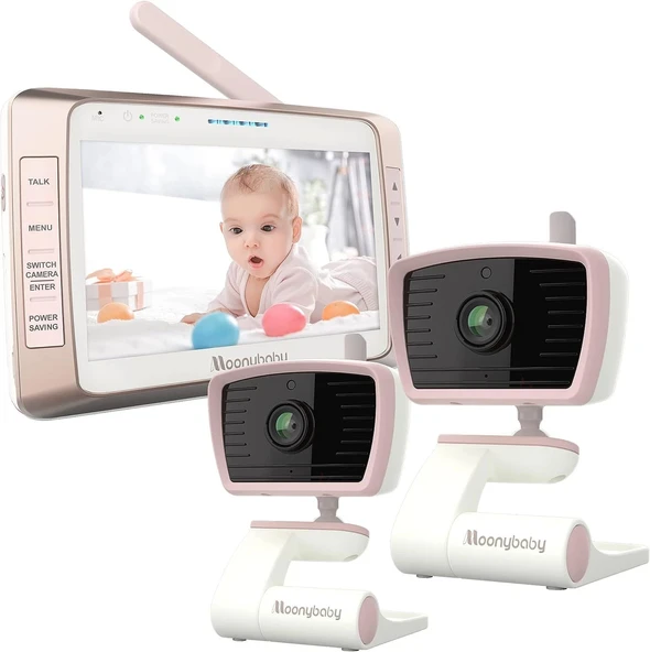 Moonybaby 5" Uzun Menzilli 2 Kameralı Bebek Monitörü, WiFi Gerekmez ürün görseli 1