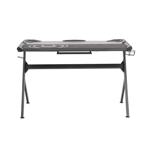 Ryze Extreme Karbon Fiber RGB Oyuncu Masası - Siyah 120x60x76 cm - Resim 2
