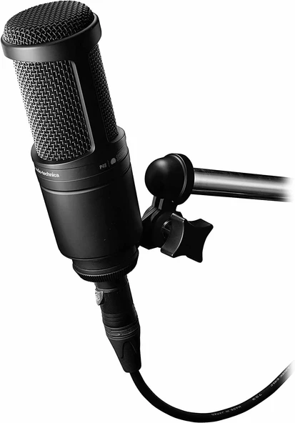 Audio-Technica AT2020 Kardioid Kondenser Stüdyo XLR Mikrofon - Resim 2