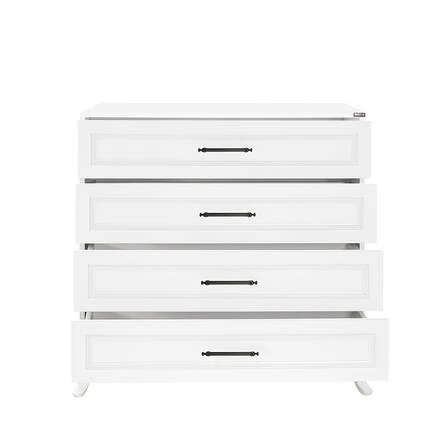 Country 4 Çekmeceli Şifonyer - Mat Lake Beyaz 90x89x45 cm (GxYxD) - Resim 7