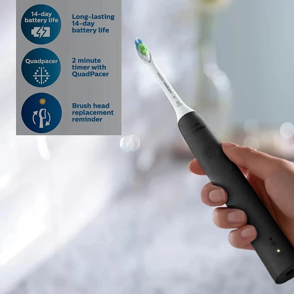 Philips Sonicare Elektrikli Diş Fırçası DiamondClean - Siyah - Resim 5