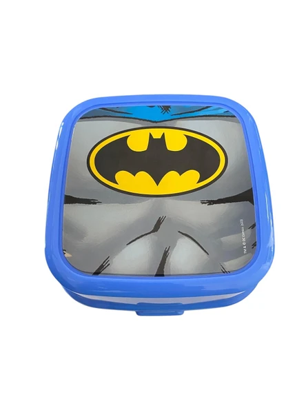 Beslenme Kutusu 4 Bölmeli Batman Logolu Açık Mavi Renk Erkek Figürlü 1 Adet Yemek Saklama Kabı Beslenme Çantası ürün görseli 1