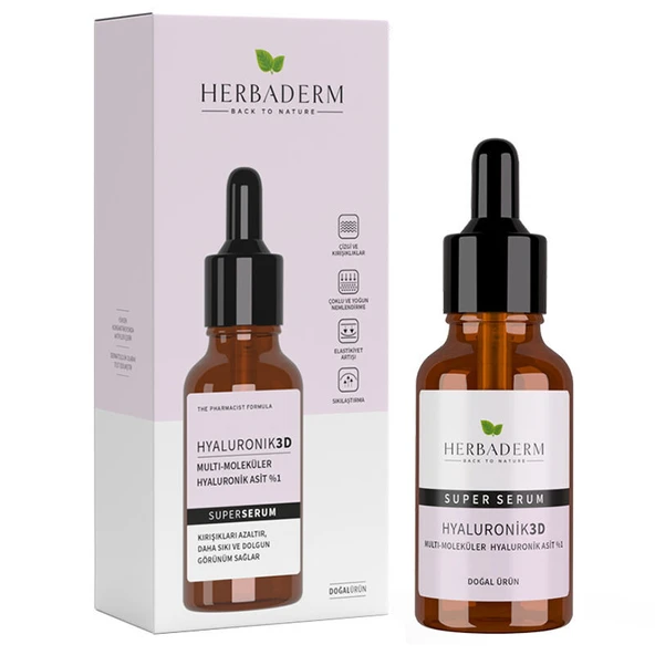 Herbaderm Hyaluronik 3D Serum 30 ml ürün görseli