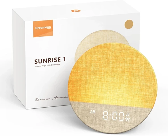 Dreamegg Sunrise 1 - Gün Doğumu Çalar Saati, Uyku İçin 29 Sesli Makine - Koyu Haki ürün görseli