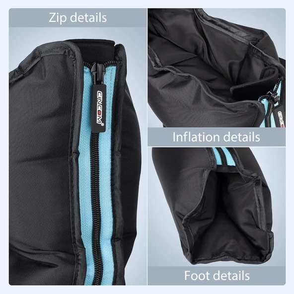 CINCOM Isı ve Kompresyonlu Bacak Masaj Cihazı, Baldır ve Ayak İyileşmesi - Resim 6