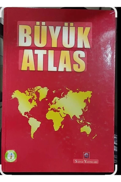 Saygı Yayınları Büyük Atlas SERT KAPAK KIRMIZI ürün görseli