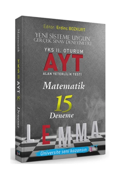 Lemma Yayınları ?Yargı LEMMA YKS 2. Oturum AYT Matematik 15 Deneme ürün görseli