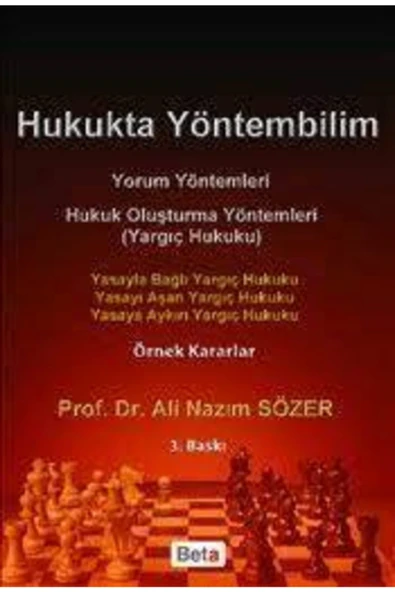 Beta Yayınevi Hukukta Yöntembilim Yorum Yöntemleri ürün görseli