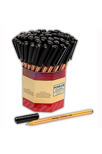 Pensan 1010 Ofis Pen Tükenmez Kalem 1,0 Mm Siyah 60 Lı (1 Paket 60 Adet) ürün görseli