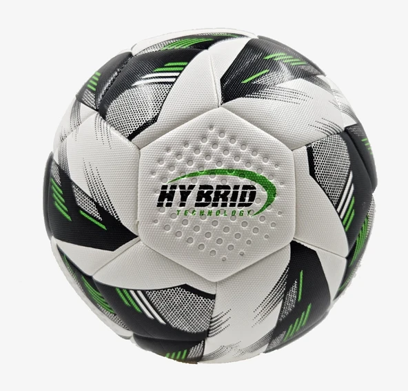 Tryon FT-200 Beyaz-Siyah Yeşil  Hybrid Futbol Topu 5 No - Resim 2