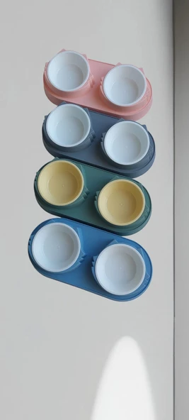 İkili Plastik Mama Kabı ürün görseli 1