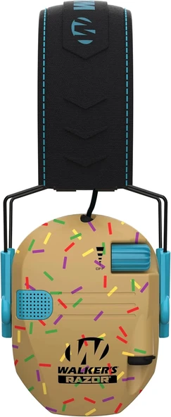 Walker's Razor Slim Ultra Düşük Profilli Kompakt Tasarımlı Kulaklık - Altın Serpintiler - Resim 2