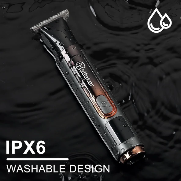 Hatteker Elektrikli Sırt Tıraş Makinesi - Yüz, Kol, Çene Sakal Uzatma Saplı - Resim 5