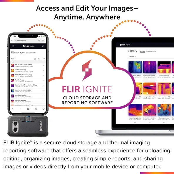 FLIR ONE Pro - iOS Akıllı Telefonlar için Termal Görüntüleme Kamerası 320x240 (Iphone 15 ve Üzeri) - Resim 4
