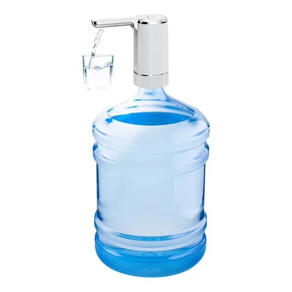 House Pratik HP82 Şarjlı Otomatik Type-C Girişli Damacana Su Pompası Beyaz - Resim 4