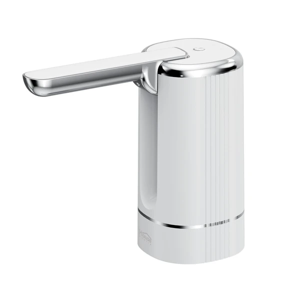 House Pratik HP82 Şarjlı Otomatik Type-C Girişli Damacana Su Pompası Beyaz - Resim 2