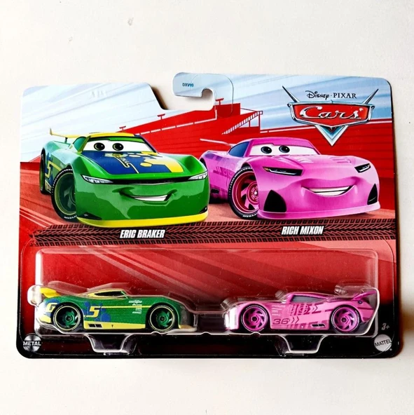 Disney Cars Ikili Karakter Araçlar 1:55 - Eric Braker - Rich Mixon DXV99 JDH51 ürün görseli 1