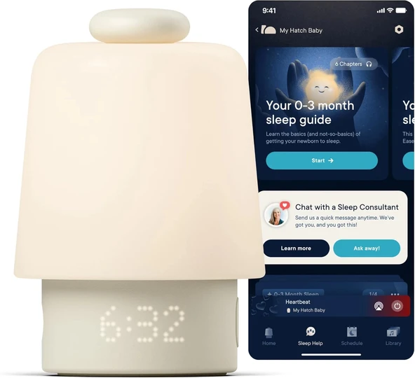 Hatch Rest Bebek Ses Makinesi, Gece Lambası - Uyku Desteği - Macun ürün görseli