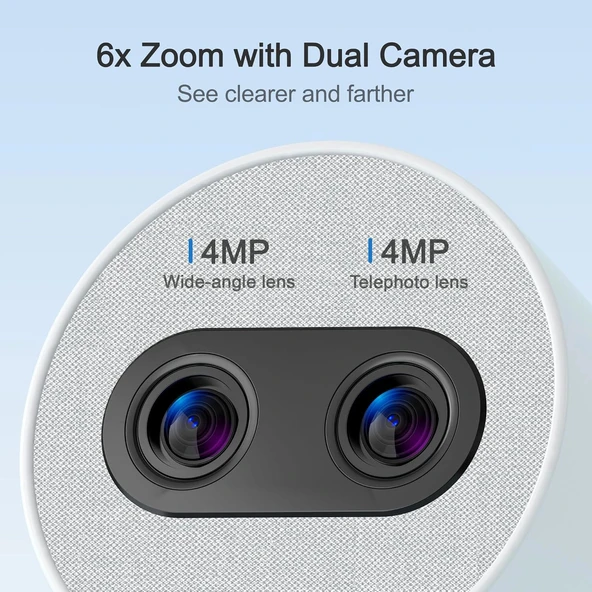 Simsky Akıllı Bebek Monitörü 2×4MP Kamera, 6X Yakınlaştırma - Ek Kamera - Resim 2