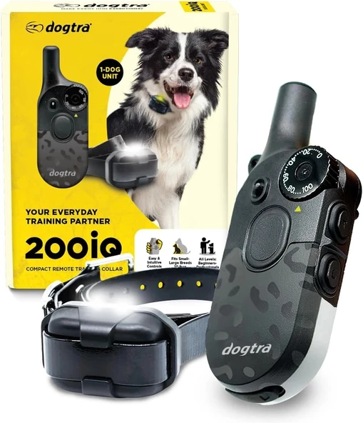 Dogtra 200iQ Uzaktan Eğitim E-Tasması 4,5+ Kg Köpekler - Siyah Leopar ürün görseli 1