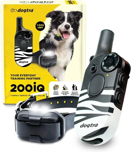 Dogtra 200iQ Uzaktan Eğitim E-Tasması 4,5+ Kg Köpekler - Zebra ürün görseli 1