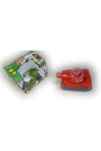 Duman Oyuncak Altay sesli ışıklı Savaş Tankı.çarp dön kırılmaz oyuncak tank - Resim 3