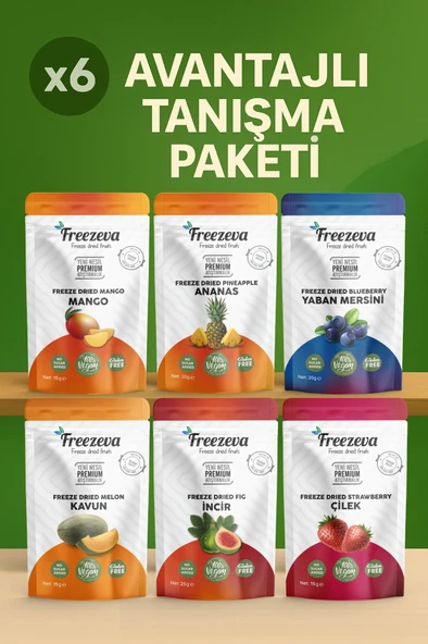 Dondurularak Kurutulmuş Meyve - Freeze Dried Meyve 6'lı Tanışma Paketi ürün görseli 1