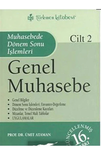Kida Kitap Genel Muhasebe Cilt: 2 Muhasebede Dönem Sonu Işlemleri ürün görseli