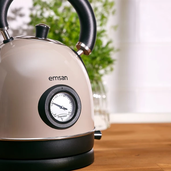 Emsan Turtle Kettle Beige - Resim 3