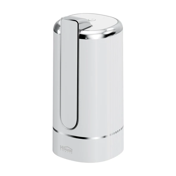 House Pratik HP82 Şarjlı Otomatik Type-C Girişli Damacana Su Pompası Beyaz ürün görseli 1