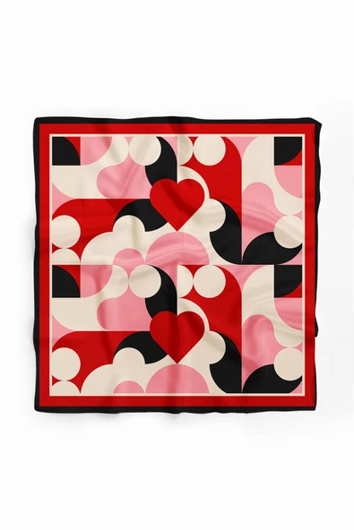 Vissona Kalp Desenli İpek Bandana ürün görseli