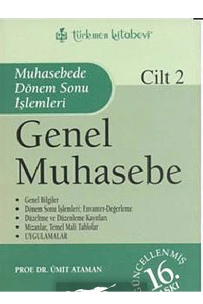 Türkmen Genel Muhasebe Cilt: 2 Muhasebede Dönem Sonu Işlemleri ürün görseli