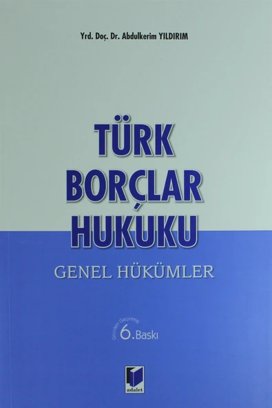 Adalet Yayınevi Türk Borçlar Hukuku ürün görseli